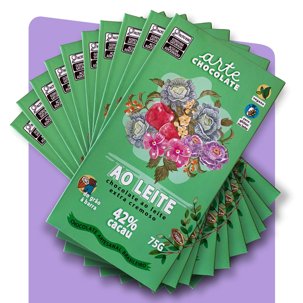 Chocolate Ao Leite Coleção com 10 Barras 750g