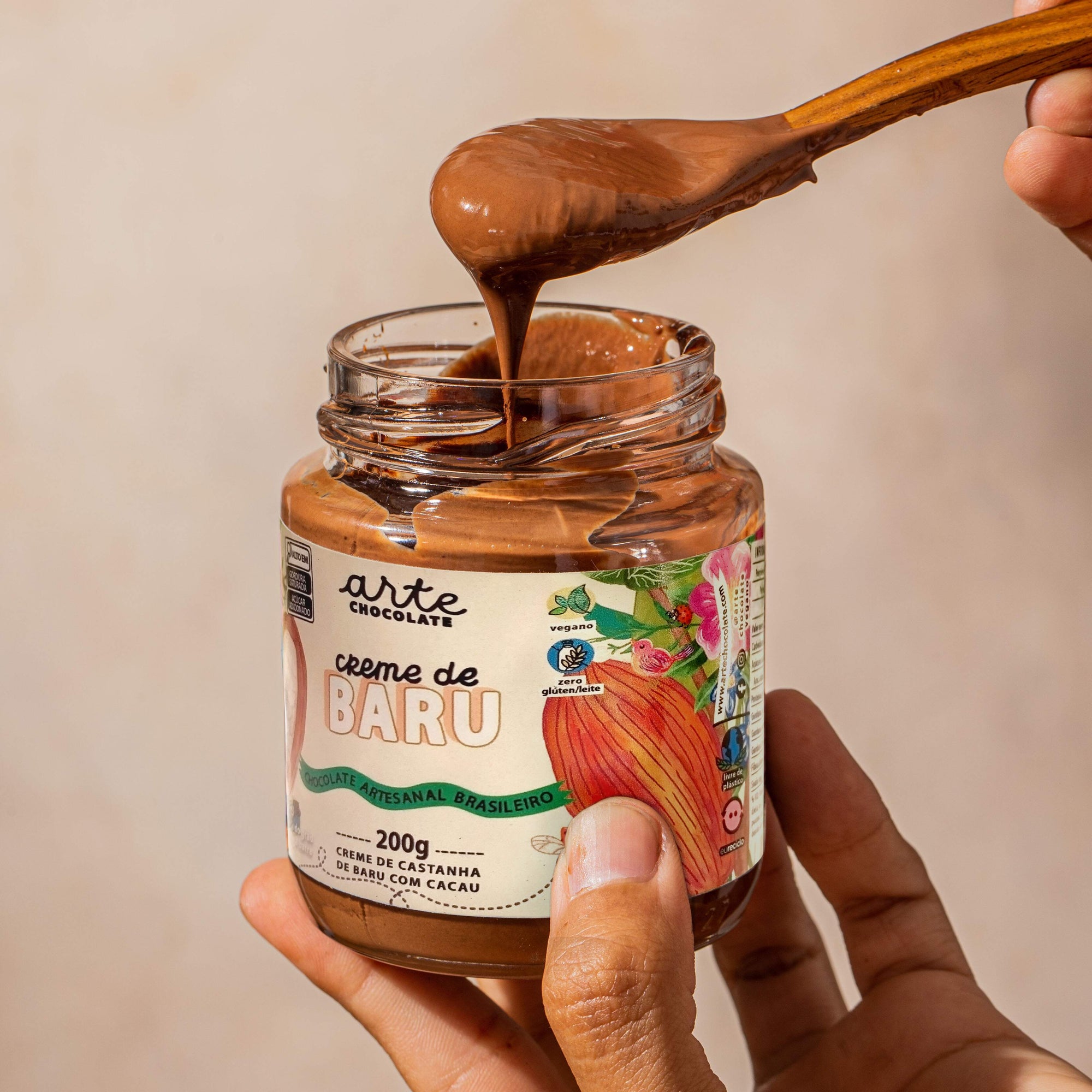 Creme de Castanha de Baru com Cacau 200g