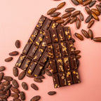 Barra de Chocolate 70% Cacau Orgânico com Castanha de Baru & Flor de Sal total 75g