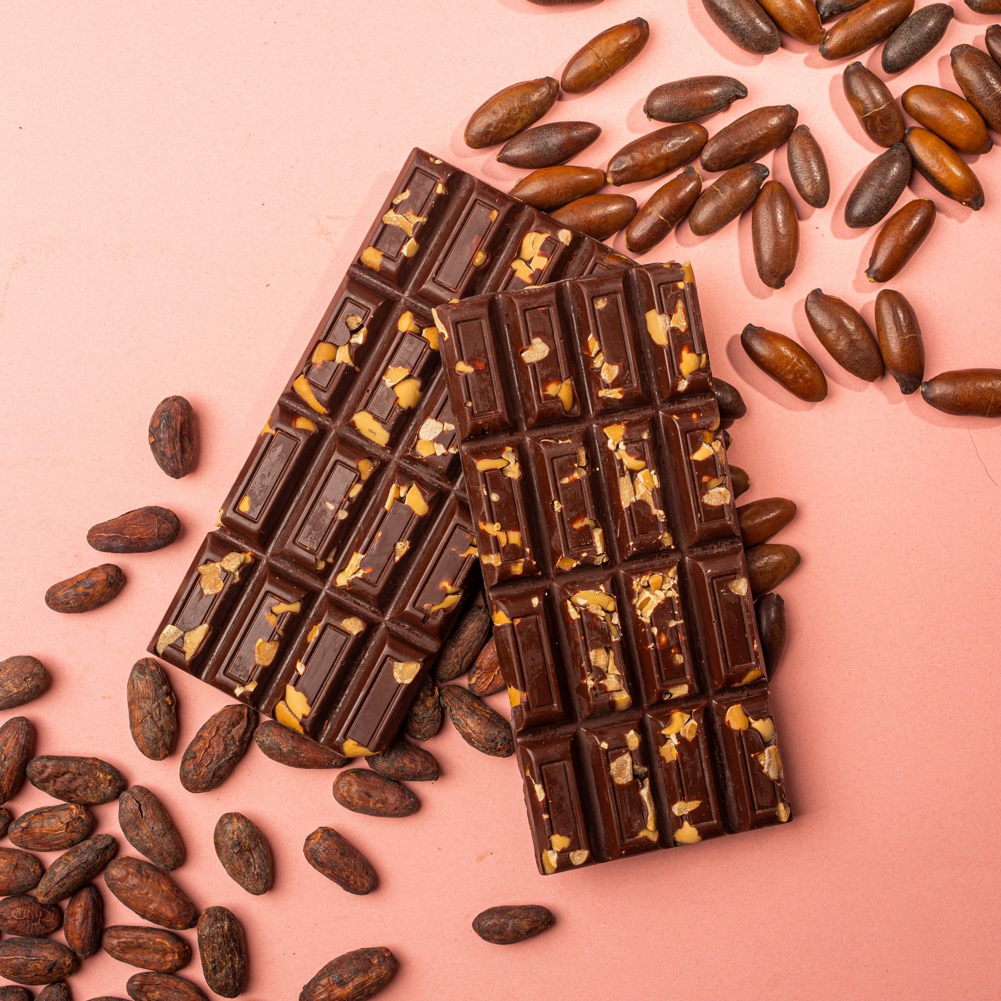 Barra de Chocolate 70% Cacau Orgânico com Castanha de Baru & Flor de Sal total 75g