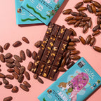 Barra de Chocolate 70% Cacau Orgânico com Castanha de Baru & Flor de Sal total 75g