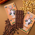 Chocolate 55% Cacau Zero Açúcar com Damasco e Cast. De Caju Coleção com 10 Barras 750g