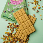 Chocolate Branco com Pistache Coleção com 10 Barras 750g