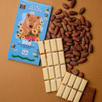 Barra de Chocolate Duo metade Chocolate Branco e Ao Leite 75g