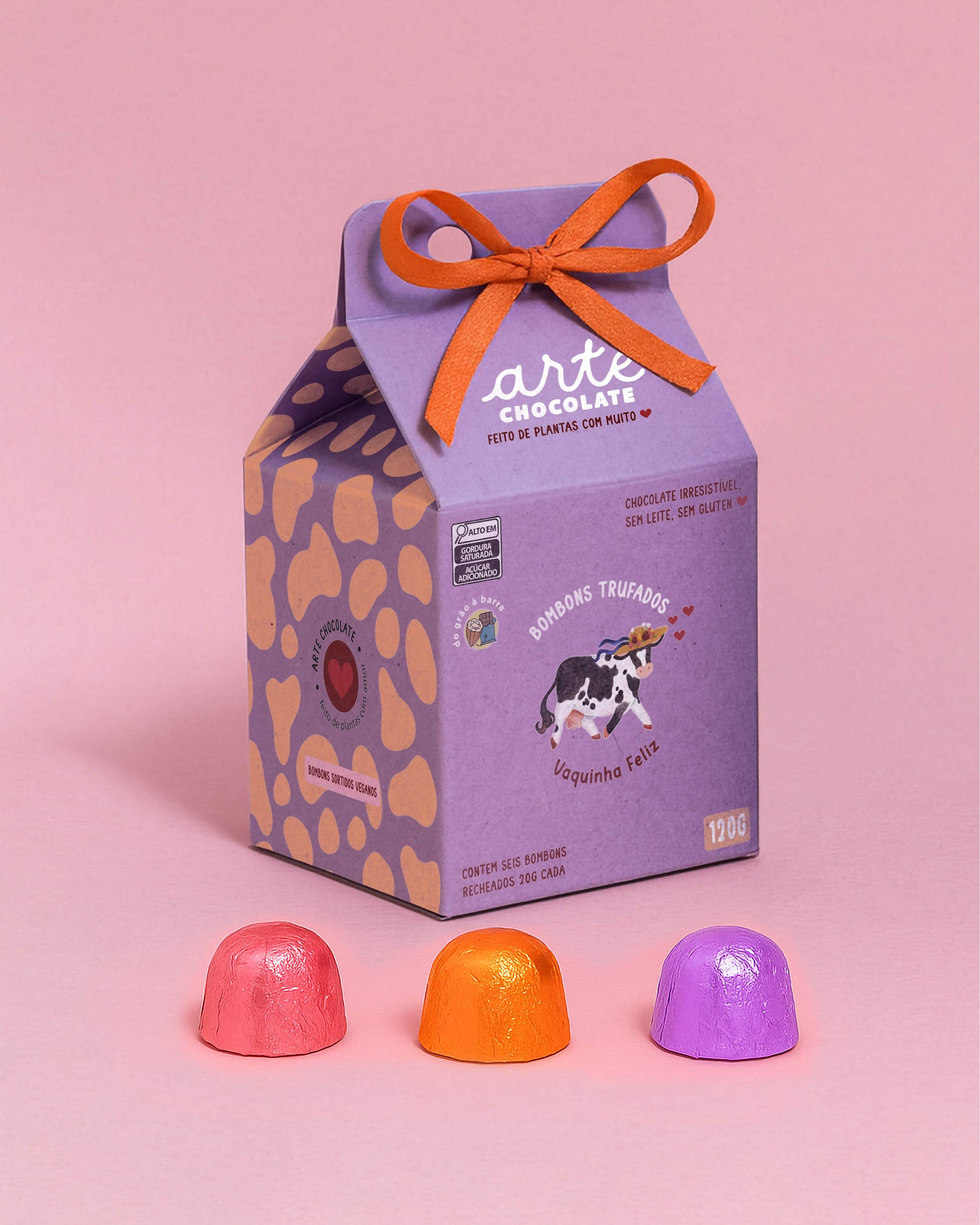 Caixa Bombons Vaquinha Feliz 6 unidades 120g