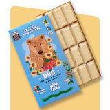 Barra de Chocolate Duo metade Chocolate Branco e Ao Leite 75g