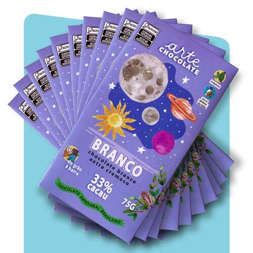 Chocolate Branco Coleção com 10 Barras 750g