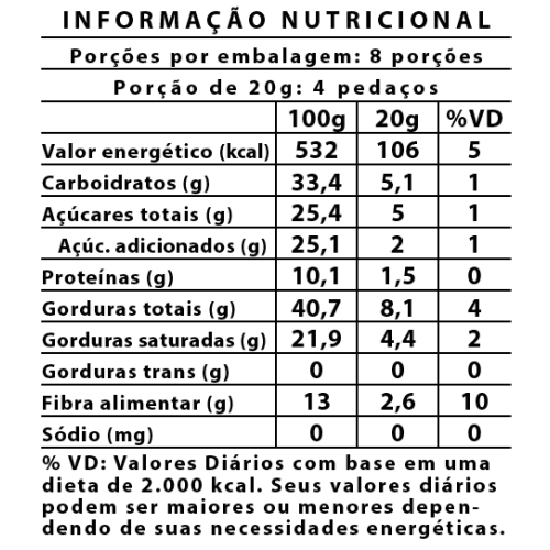 Chocolate 70% Cacau com Baru & Flor De Sal Coleção com 10 Barras 750g